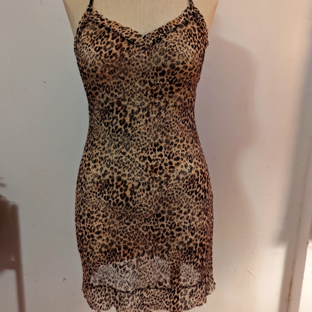 Victoria Secret sheer leopard print lingerie